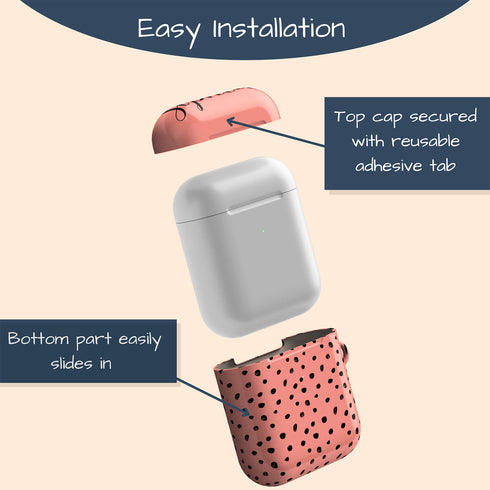 Speckled Polka Dots Custom Name AirPods Case